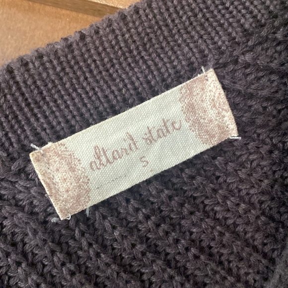 Alter’d State Slouchy Dolman 3/4 length sleeve sweater size small charcoal grey - Picture 6 of 10